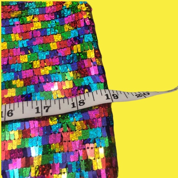 ASOS Rainbow Sequin Sleeveless Dress Sz 8 NWT - Picture 12 of 14